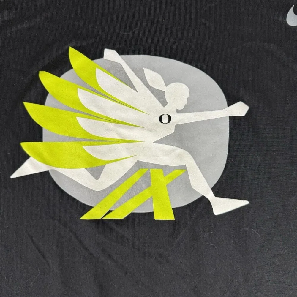 Oregon Ducks Nike Black Women‎ In Flight Long Sleeve Shirt Dri Fit Adult Xxl